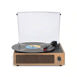 Tornamesa WOCKODER R608 3 Velocidades Bluetooth Vintage café 120V