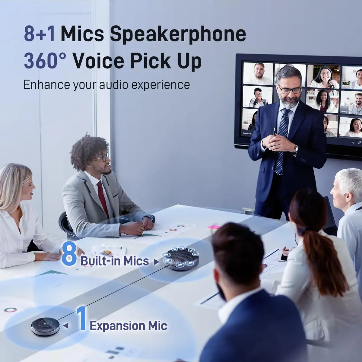 Altavoz y Micrófono de Conferencia EMEET Luna Plus 2025