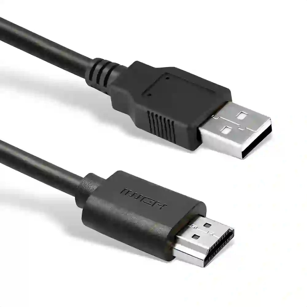 Adaptador divisor de cable de carga USB 2.0 macho a HDMI macho