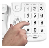 Teléfono Tyler Tbbp-4-wh para personas mayores con altavoz