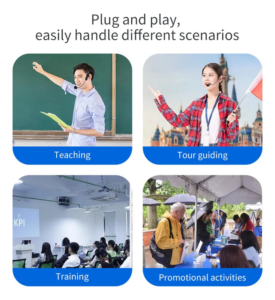 Micrófono Inalámbrico De Diadema Con Pantalla De Visualización