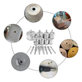 Kit Brocas 16 Broca Diamantada Marmol Vidrio Broca Ceramica 57152 Gaccoa