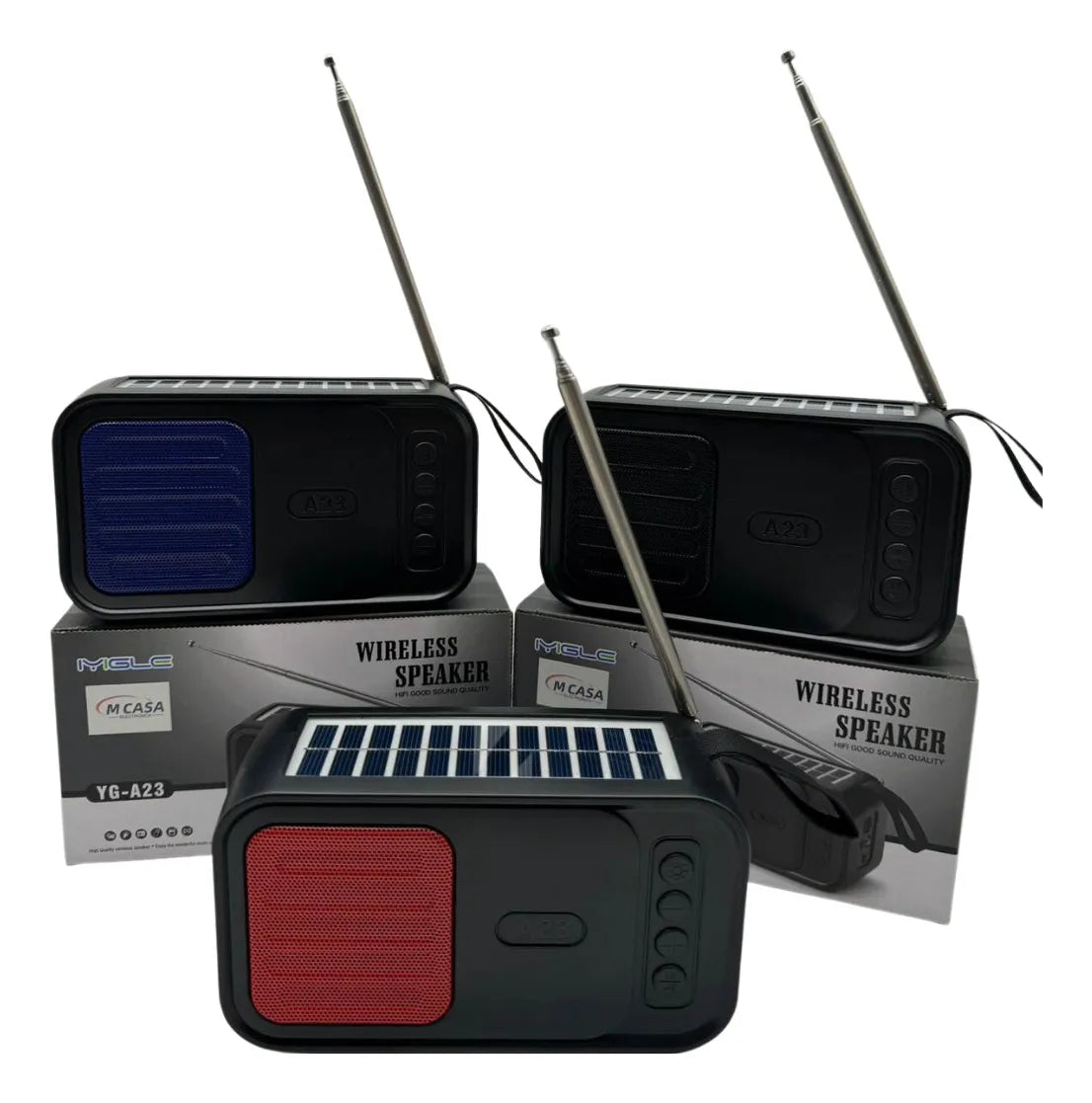 Radio Solar Recargable Genérica Yg-a23 Bluetooth Usb Sd.