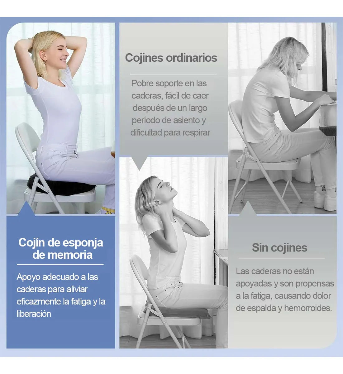 Dona Ortopédica Para Hemorroides Y Coxis Grande Almoada 44cm