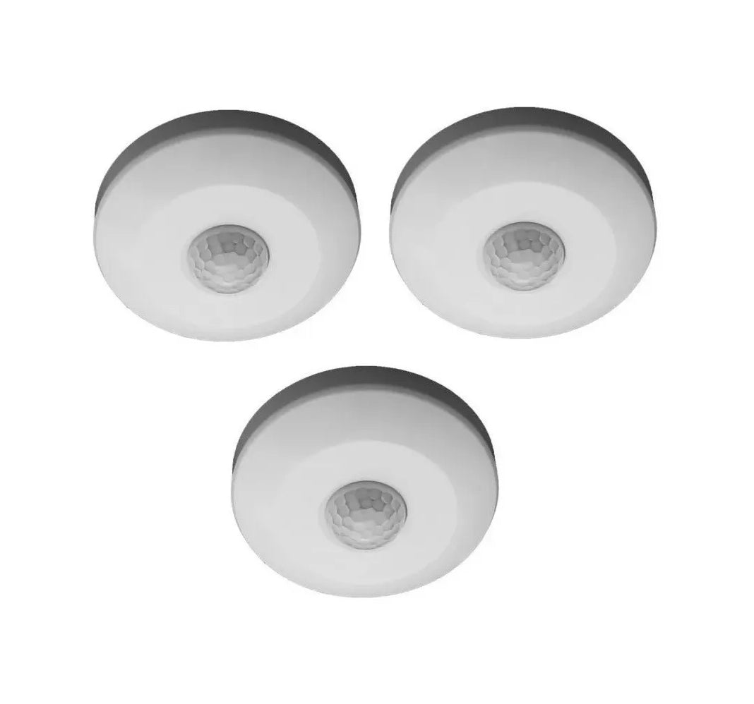 Pack 3 Sensor De Movimiento 360° Infrarrojo Sobrepuesto 100w