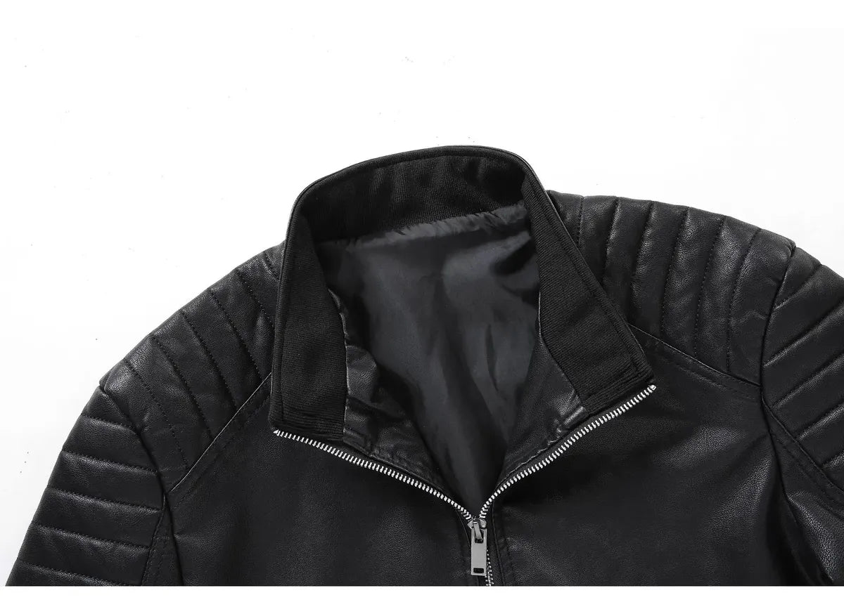 Chaqueta de Ecocuero Hombre Vintage | Estilo Motociclista Urbano y Atemporal