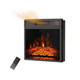 Inserto para Chimenea Eléctrica 18" con Control Remoto | Efecto Llama LED | Empotrable 120V