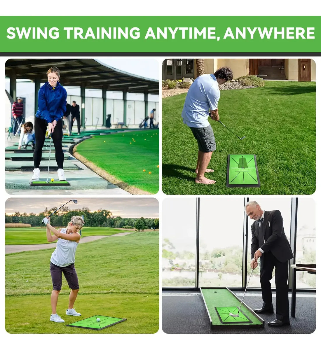 Alfombrilla De Práctica De Golf Jspotib Para Uso Exterior/in