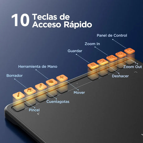 Tableta Gráfica Digitalizadora Ugee S640 Color Black
