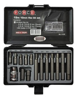 Juego Puntas Allen 1/2 15 Pzas. 4 A 12 Mm. Force 4155
