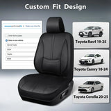 Fundas para Asientos de Auto Negras Compatibles con Toyota RAV4 y Camry