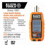 Kit Tester de Voltaje Klein Tools RT250KIT GFCI LCD 12-1000V