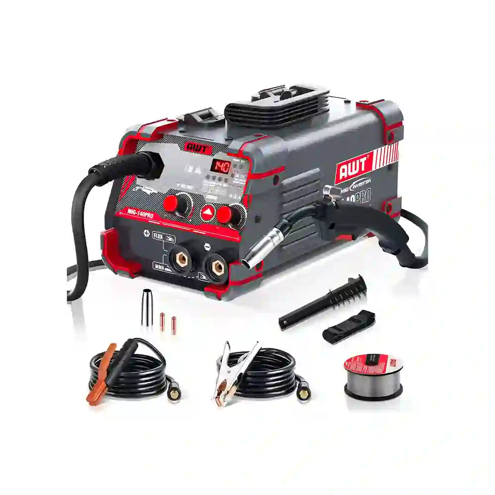 Soldador Awt 140a Flux Core Mig/stick/lift Tig 3 En 1 - 110V