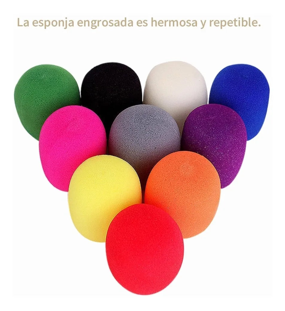 10 Piezas Esponja Protectora Para Micrófono De Mano