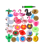 15 Porta Vasos Inflables Surtidos Piscinas Con Inflador