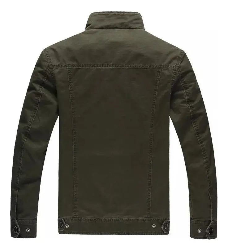 Chaqueta Militar Hombre Estilo Aviador de Algodón | Casual Outdoor |