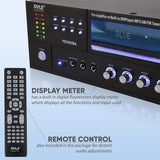 Pyle PD3000BA Receptor Estéreo de Audio y Video Bluetooth para Cine en Casa