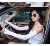 Mangas Brazo Protección Solar Uv Deportiva Beige