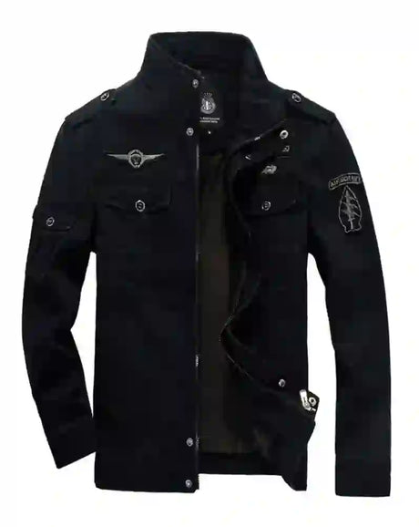Chaqueta Militar Hombre Estilo Aviador de Algodón | Casual Outdoor |