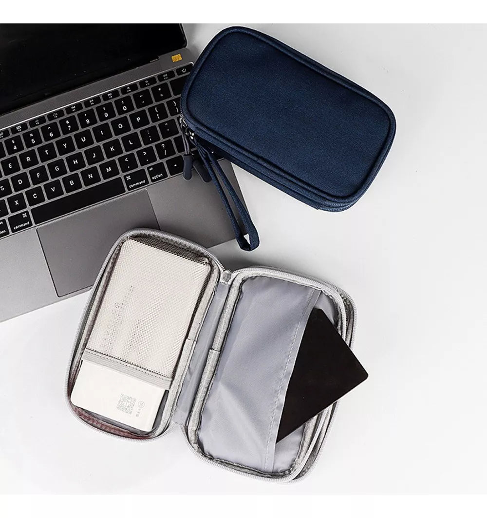 Estuche Organizador De Cables Cargador Audífonos Bolso Viaje