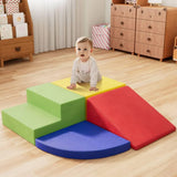 YENING Large Foam Climbing Blocks – Set de 4 Piezas para Niños de 1 a 3 Años