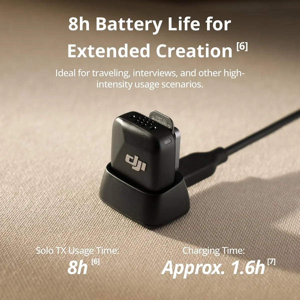 Dji Mic Mini Transmisor Negro Infinity