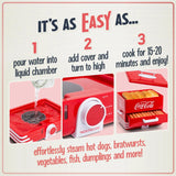 Vaporizador y calentador de Hotdogs de Coca-Cola extra grande estilo comedor