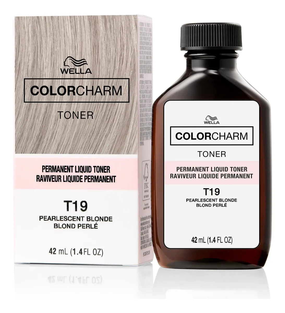 Wella Color Charm T19 Rubio Nacarado – Toner Líquido Permanente para Cabello