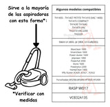 Bolsa De Genero Para Aspiradoras De Arrastre Thomas Trotter