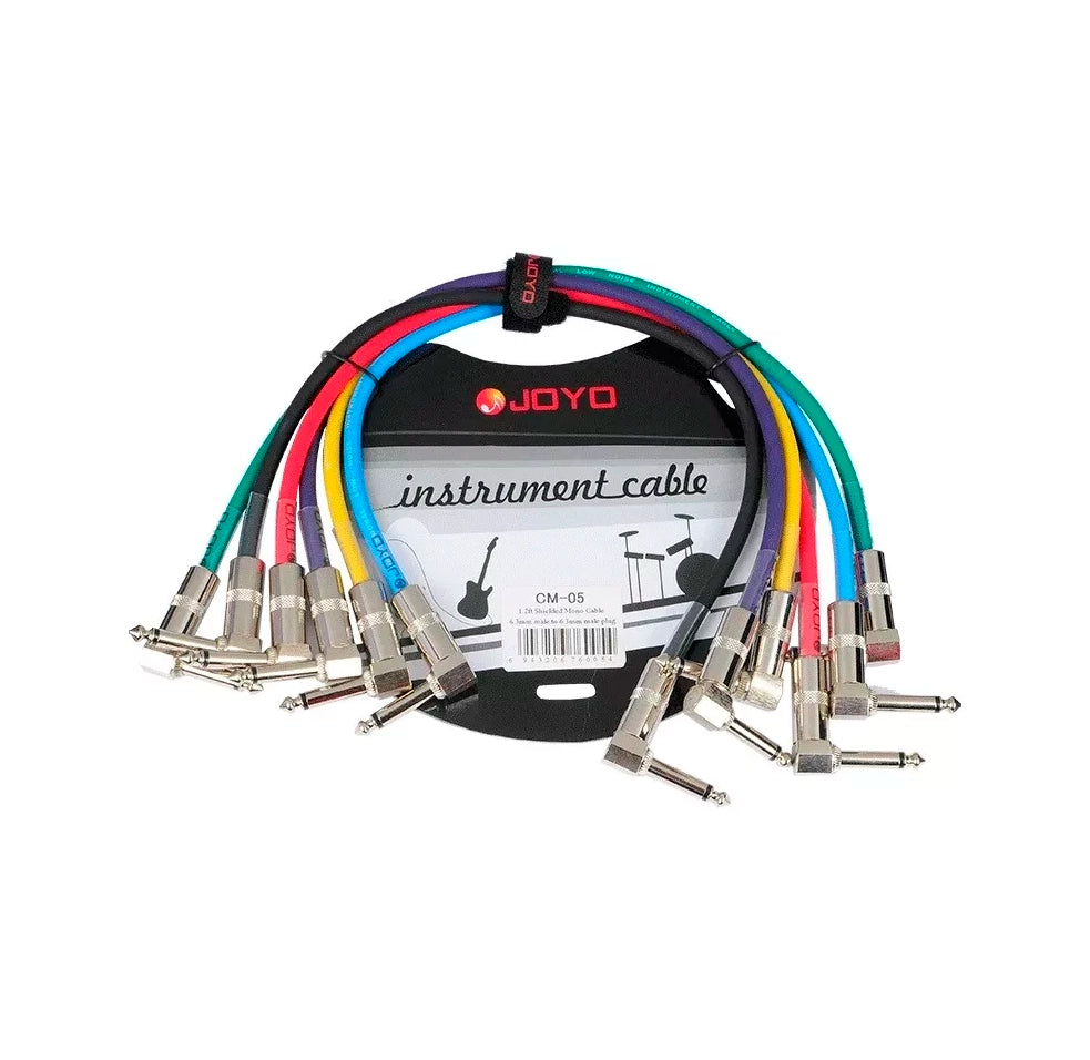 6 Patch Cables Joyo Cm-05 - 36 Cms - 1.2 Ft