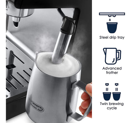 Máquina De Café Espresso De'longhi Ecp3420 Bar Pump 15 Negra