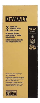 Hoja De Sierra De Cinta Portatil Dewalt, 32-7/8 Pulgadas