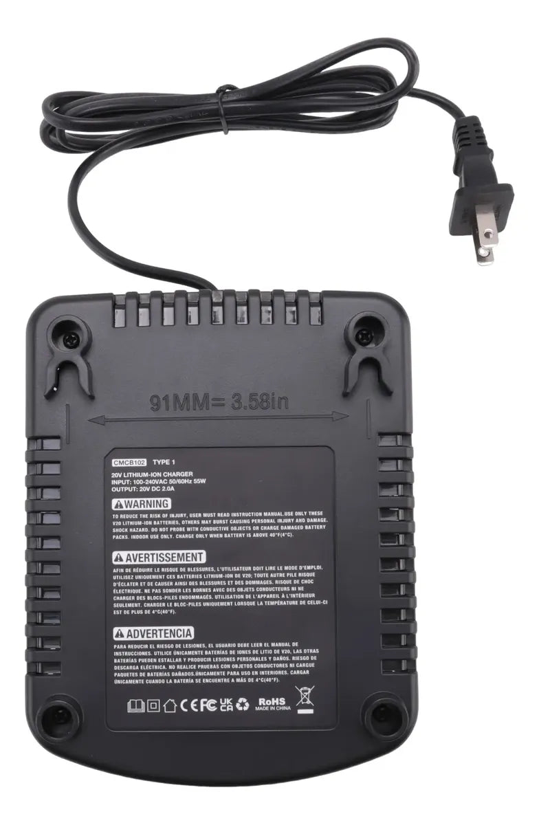 Cargador Batería Li-ion 20v 2a Craftsman Cmcb102 Para Cl