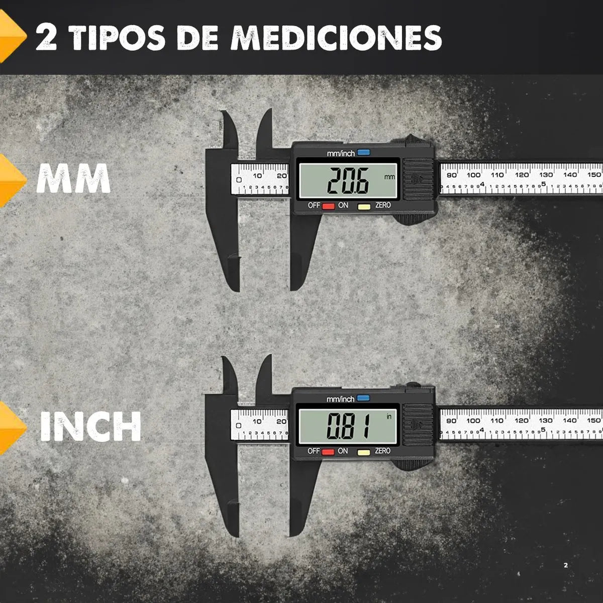 Pie De Metro Regla Digital Profesional Brooklyn 150mm + Caja
