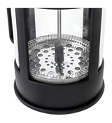 Prensa Francesa Cafetera Manual 600 Ml Glass Cafetiere Color Negro