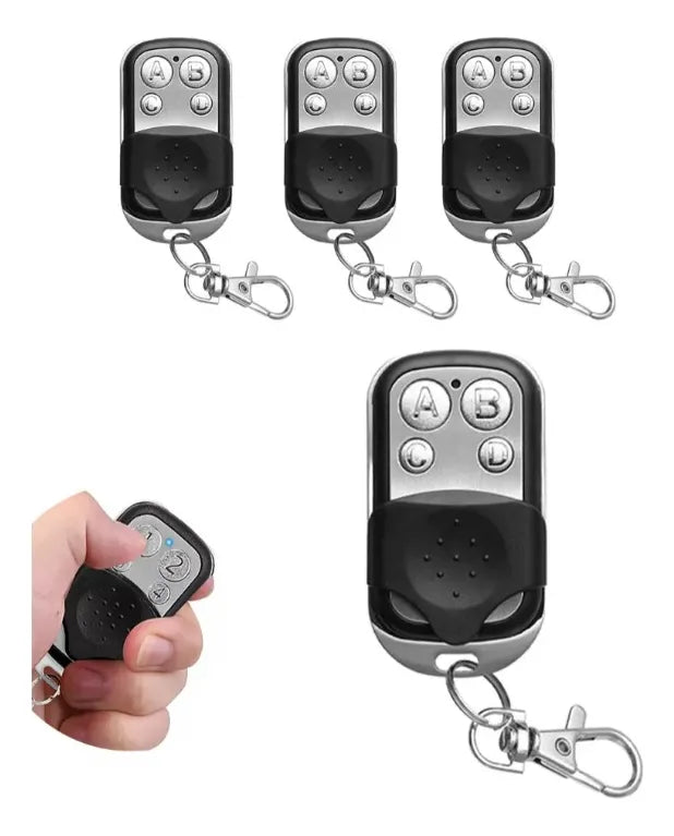 Pack 5 Control Remoto Universal Portón Eléctrico 433 Mhz
