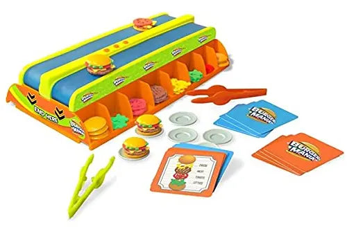 Juego de Mesa Fotorama Burger Mania Build-A-Burger | Juego Interactivo Familiar