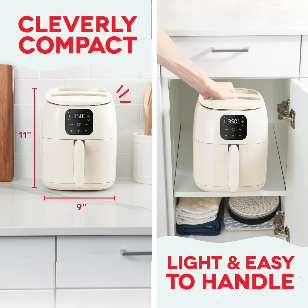 Horno freidora de aire eléctrico DASH Tasti-Crisp 2,6 cuartos 110V