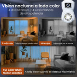 Cámaras De Seguridad E27 Wifi 4mp Hd Doble Lente