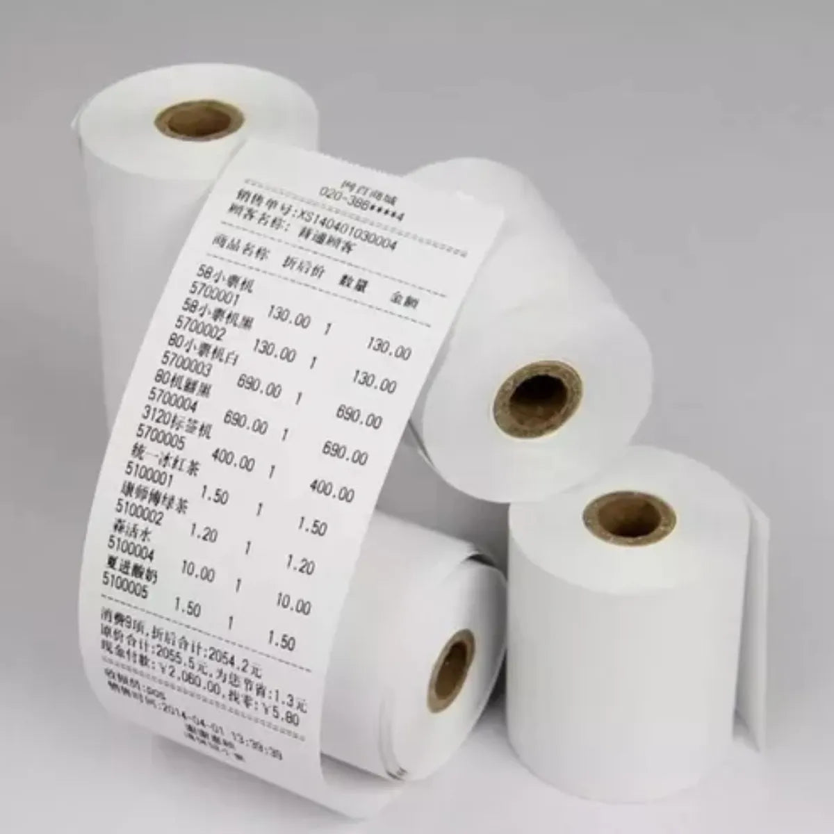 32 Rollos Termicos Rollo Papel Termico Cinta Ter 80mm X 80mm Color Blanco