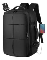 Mochila Viaje Carry On 40Litros Porta Notebook Reforzada Diseño de Tela Lisa