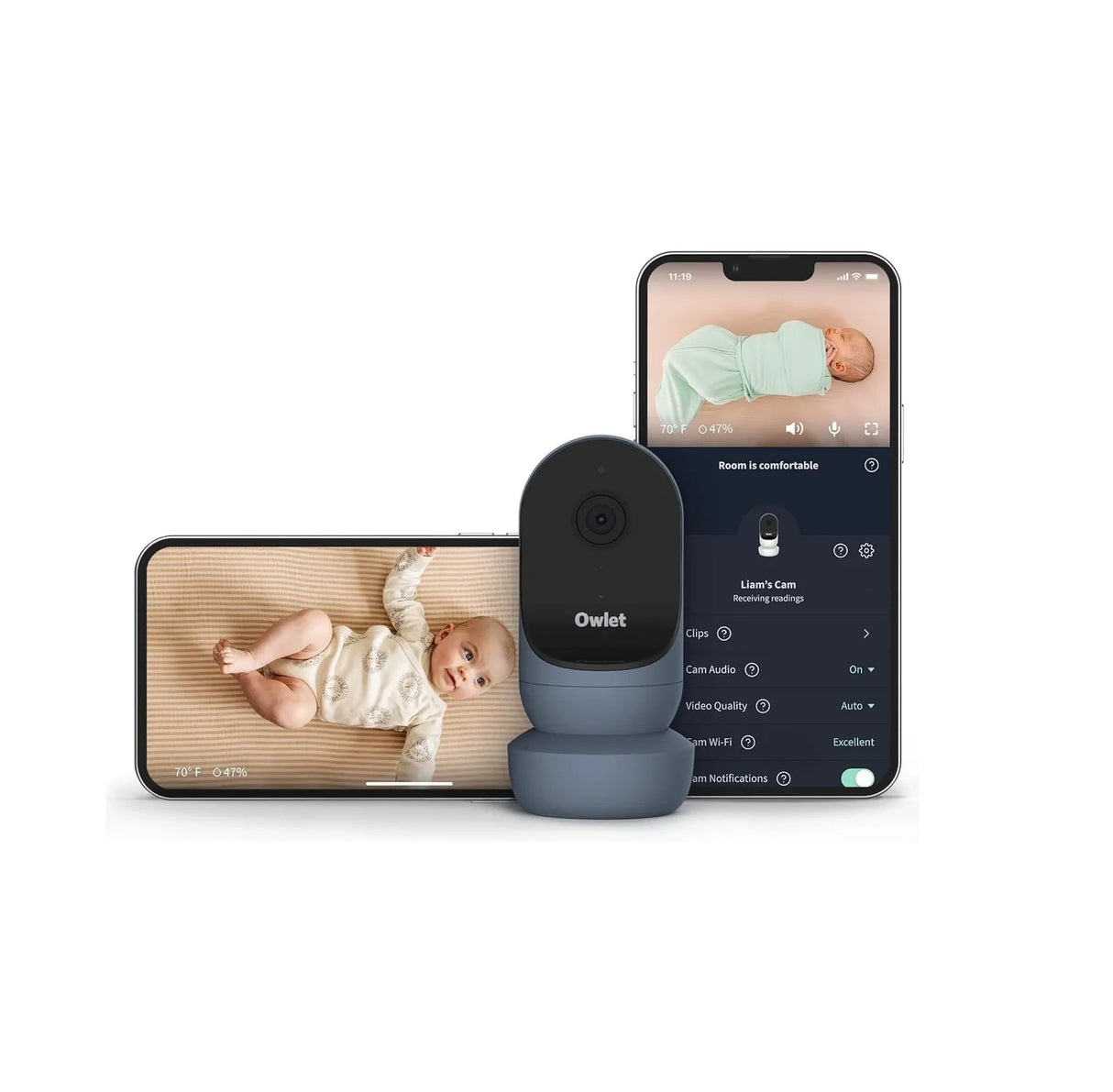 Smart Baby Monitor Camera Owlet Cam 2 W/ Hd Video & Audio