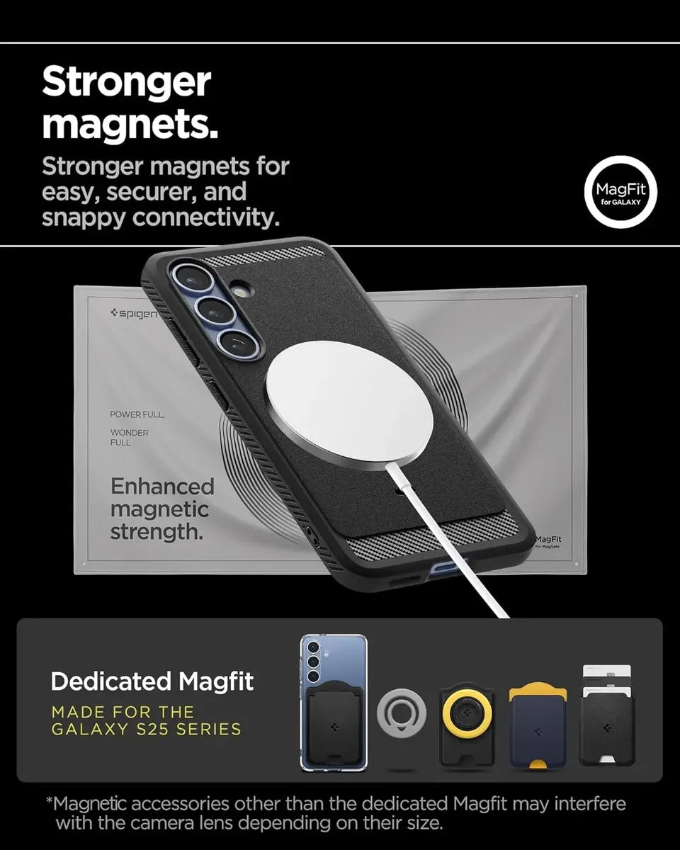 Carcasa Funda Spigen Rugged Armor Magfit Samsung S25