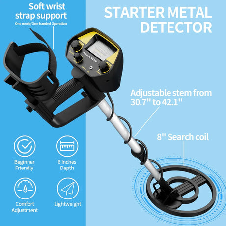 Detector De Metales Juangu De 8 Bobinas, Ligero, 1,3 Kg