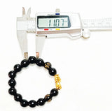 Pixiu Feng Shui - Pulsera De Obsidiana Negra 11 Mm