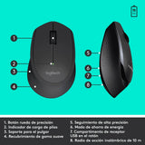 Kit Teclado y Mouse Inalámbrico Logitech MK345 Negro (Layout USA)