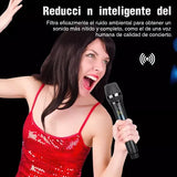 Universal Micrófono Inalámbrico Profesional Karaoke Kit 2pcs Negro
