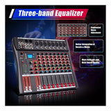 Mezclador Profesional De 8 Canales, Consola De Sonido