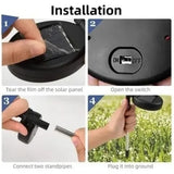 Pack X2 Luces Micro Led Fuego Artificial Solares Navidad