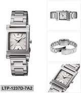 Reloj Casio De Dama Modelo Ltp-1237 Plateado